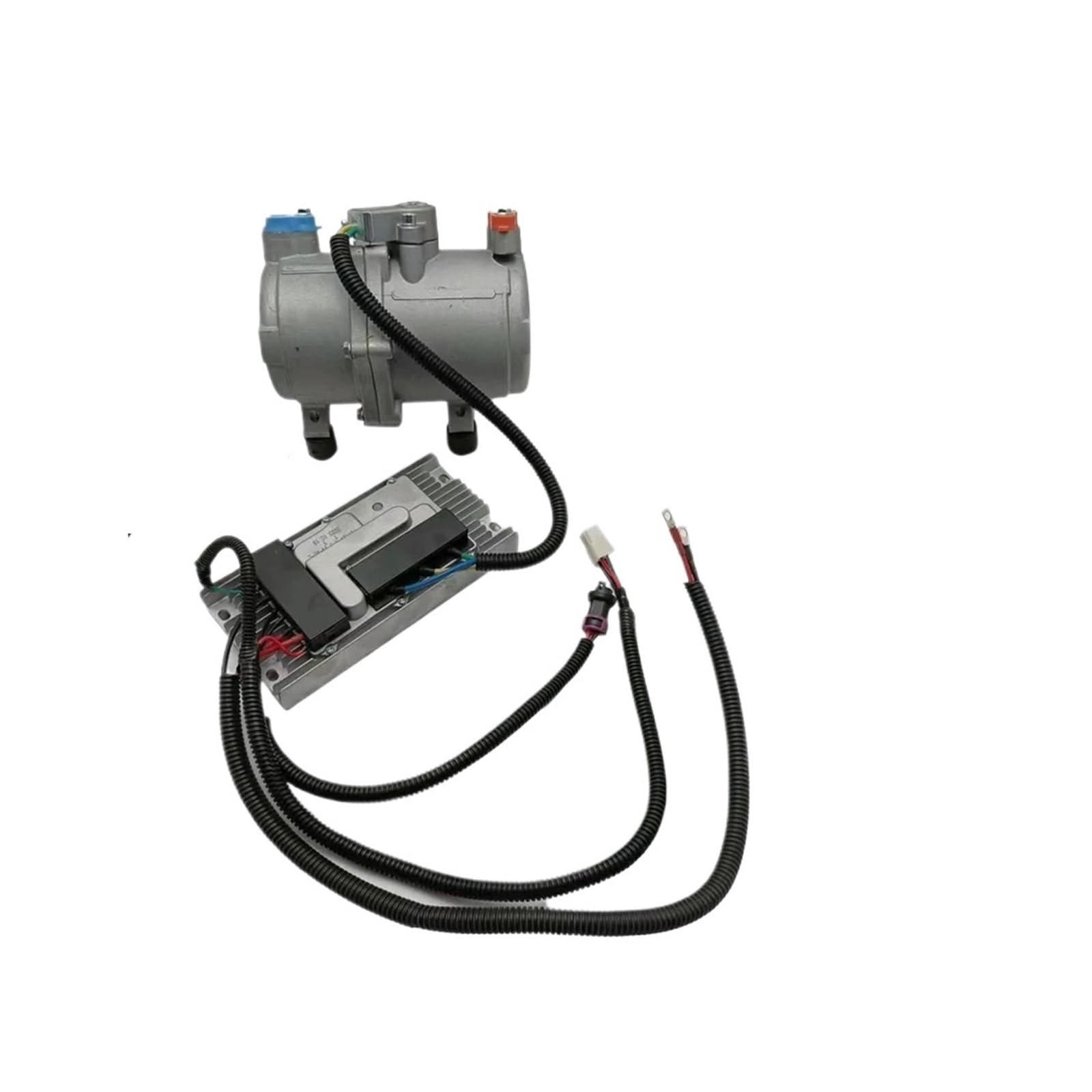 Almwbheisea 24V Compressor Electric A/C Compressor Set, 12V 24V Semi-Closed Scroll