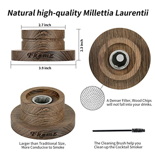 Fkamz Whiskey Smoker Kit With Torch, Cocktail Smoker Kit Gifts For Men, Bourbon Smoker Kit With 6 Flavors Wood Chips Old Fashioned Drink Smoker Infuser Kit - Gift For Whiskey Lovers, Dad, Husband, Men (Butane Not Included) #TOP3