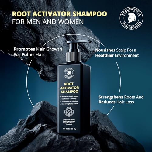 Image of Root Activator Shampoo for Men: Hair Growth Shampoo for Hair Loss and Thinning Hair - Hair Loss RegrowthTreatments for Women Men (9.5 Fl Oz (Pack of 1))
