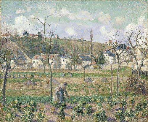 Cuadro de lienzo impresionista de 60x90cm de Pissarro para decoración de interiores