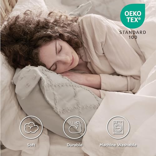 Bedsure US000024EST Pillow Shams Standard Size 2 Pack, Decorative Boho Pillow Shams With Envelope Closure, Ultra Soft And Breathable Pillow Cases Standard Size For Bed Pillows thumb #1