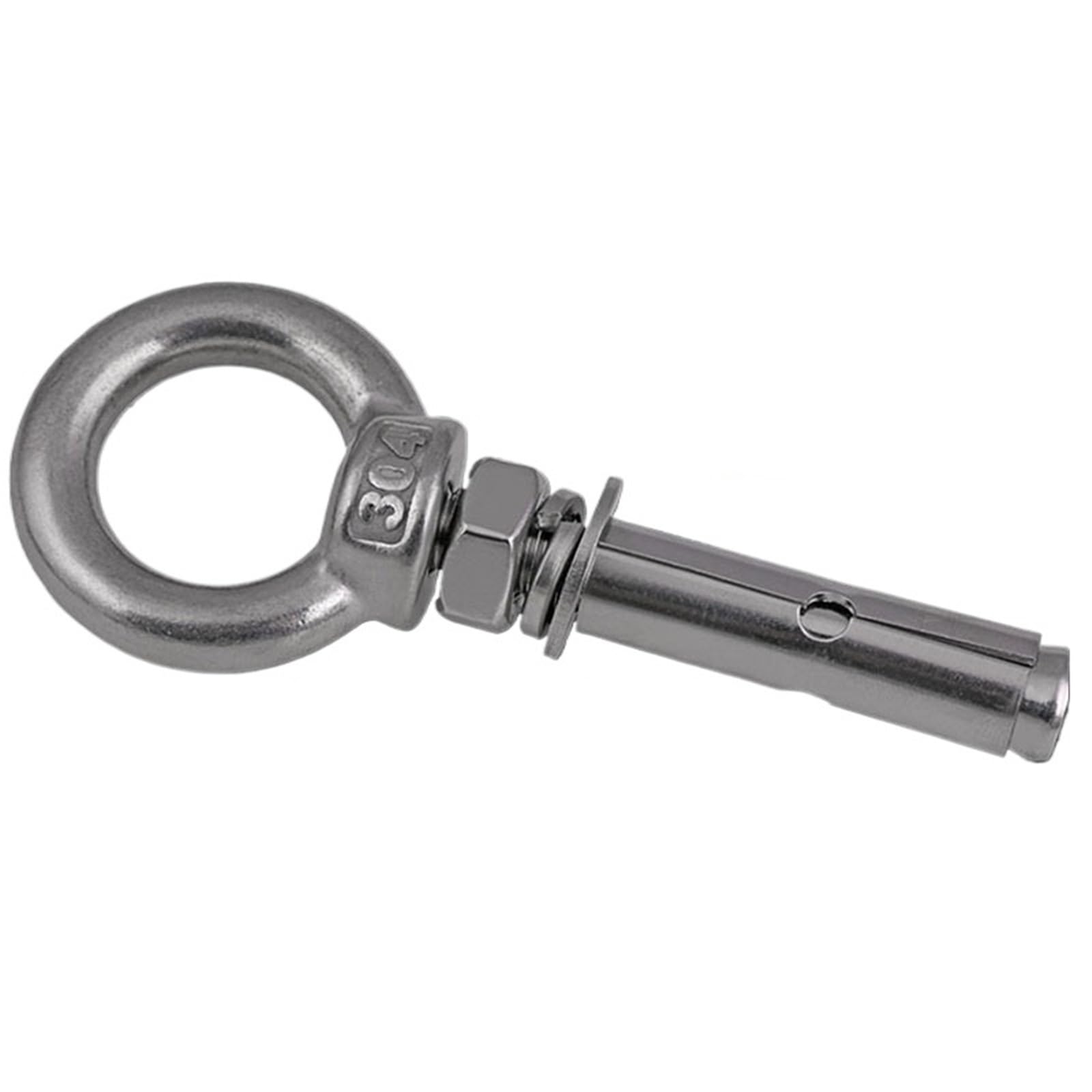 Dübel 10mm M6 6 mm Betonhülsenanker Hebeösen-Erweiterungsbolzen 304 Edelstahl A2 – 70(M6X100mm-10pcs)