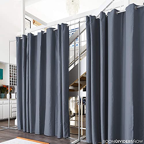 Room/Dividers/Now Premium Room Divider Curtain, 8Ft Tall X 10Ft Wide (Slate Gray) | Premium Curtains For Room Partition, Create Privacy, Blackout, Noise Reduction #TOP4