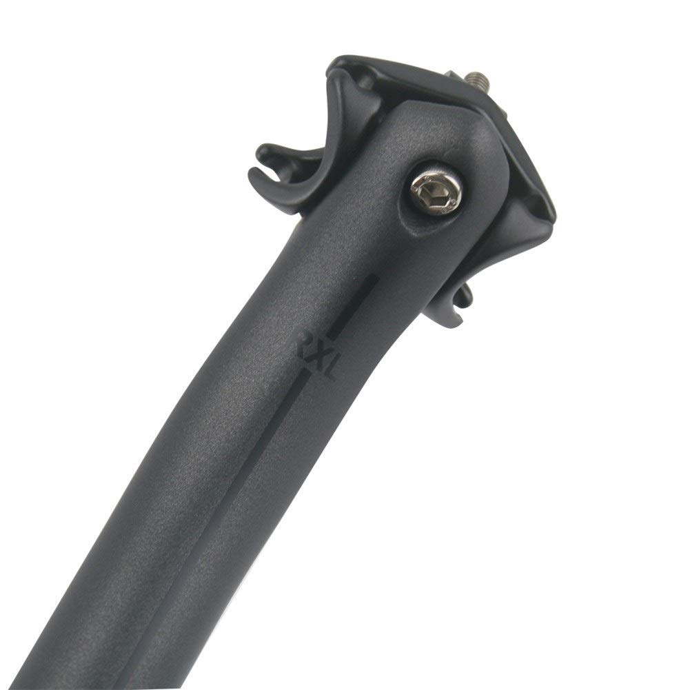 LIANYG Fahrrad SattelstüTze Fahrrad-Straßen-Fahrrad-Sattelstütze 27,2/30,8/31,6 mm Carbon Sattelstütze Offset 25mm Matte Black/Red Carbon MTB Sattelstütze SattelstüTze Gefedert (Color : Red 27.2x400) Sport & Freizeit
