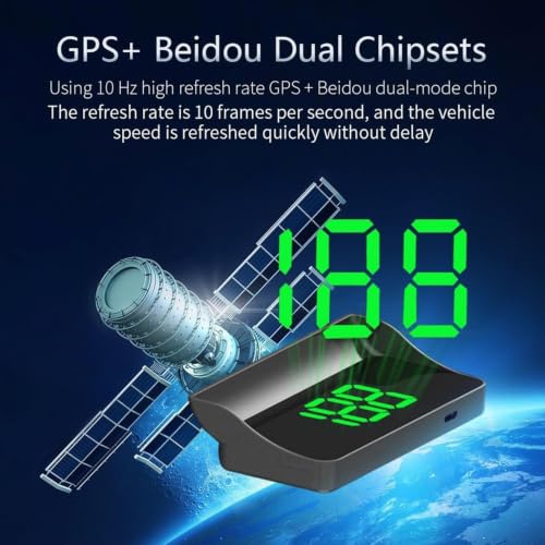 Pantalla HUD parabrisas para evitar multas de velocidad digital coche en tablero 2