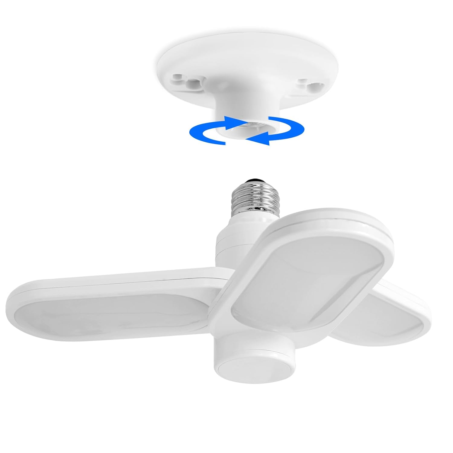 Energetic LED Garage Ceiling Light, Screw in Light for Workshop, Basement, ETL, 3 Pack