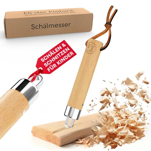 Eli® Schnitzmesser für Kinder mit runder Klinge ab 6 Jahre - hochwertiges Kindermesser Schnitzset - Kinderschnitzmesser - Schnitzwerkzeug - Outdoor Messer für Jungen und Mädchen Eli® Schnitzmesser für Kinder mit runder Klinge ab 6 Jahre - hochwertiges Kindermesser Schnitzset - Kinderschnitzmesser - Schnitzwerkzeug - Outdoor Messer für Jungen und Mädchen