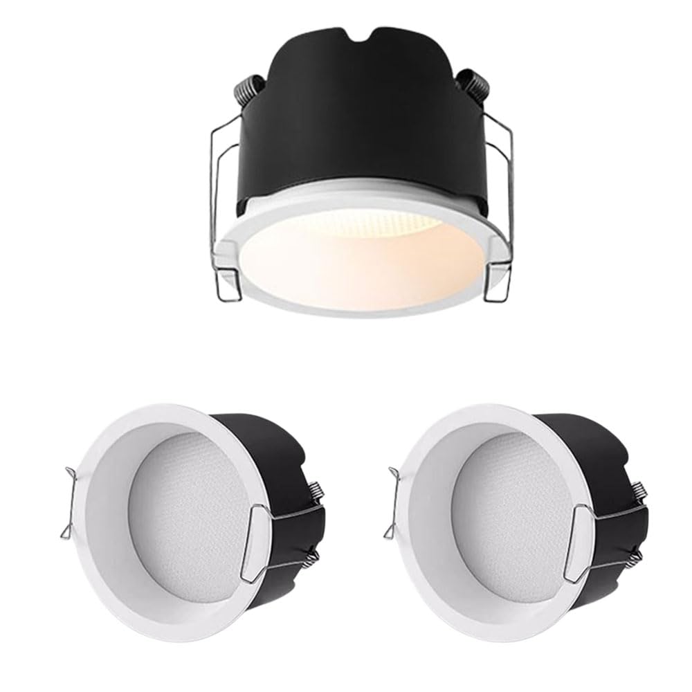 JKJZSALJ 3-Pack 3.3 Inch Slim Led Recessed Lighting,Anti-Glare Baffle Trim,Cri90 Dimmable Aluminum Ceiling,Simple Retrofit Installation,White