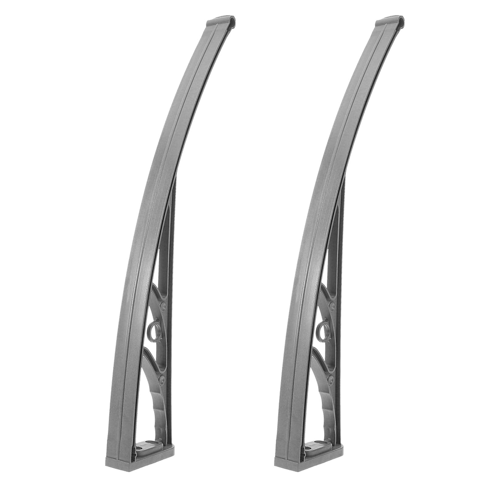 Supports de fixation pour auvent en acier et plastique (Lot de 2)