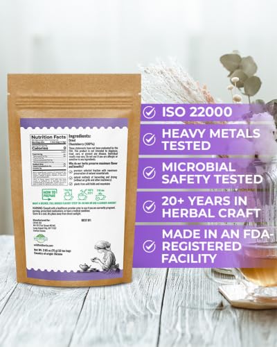 Image of 50 Bags Chaste Tree Berry Сhasteberry Tea Vitex Tea Herb (Vitex Agnus-Castus) - 50 Count 2 g Bags Chaste Tree Berry Herbal Vitex Sauzgatillo