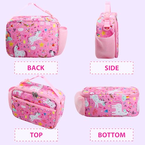 Sac à déjeuner isotherme pour enfants filles et garçons école et garderie - 4