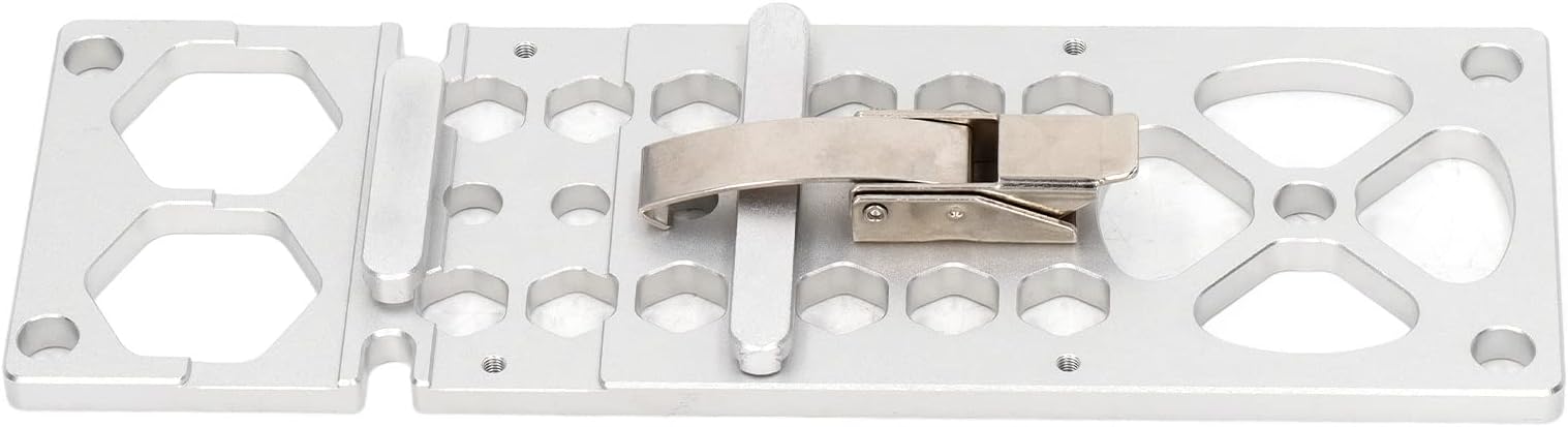 Circular Saw Guide Rail Stopper, Right Angle Track Square Accessories, Aluminum Alloy Guide Rail Clamp for Festool, Auto Align Cutting Board with Quick Clamping Levers for Woodwork