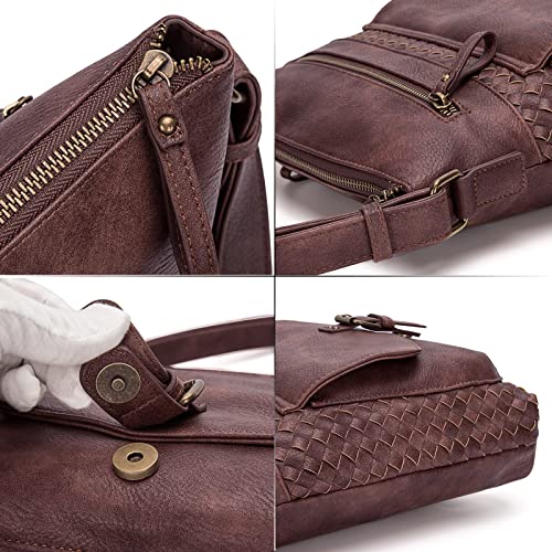 Image of KouLi Buir Crossbody Purses for Women - PU Leather Shoulder Handbags Sling Bag Crossboby Bags Medium Multi Pockets