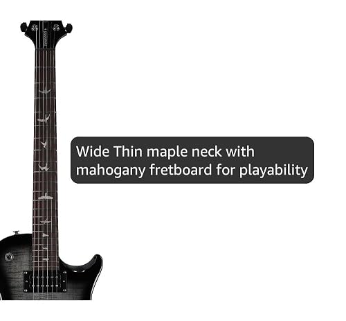 Amazon.com: PRS SE Tremonti Electric Guitar, Charcoal Burst