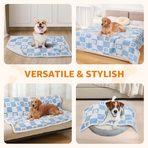 LOOBANI Cobertor de cama impermeável para cães: cobertor líquido à prova de xixi para sofá de cama,