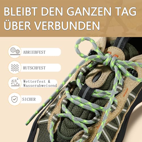 Schnürsenkel für Wanderschuhe Stepace im Schwerlastbereich