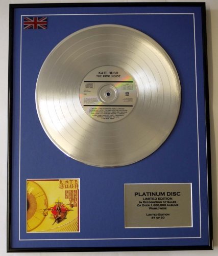 KATE BUSH/EDITION LIMITEE/CADRE CD/DISQUE DE PLATINE/RECORD/THE KICK INSIDE
