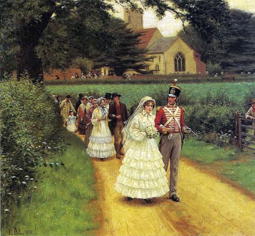 Peinture pour décoration salon la marche nuptiale Blair Leighton