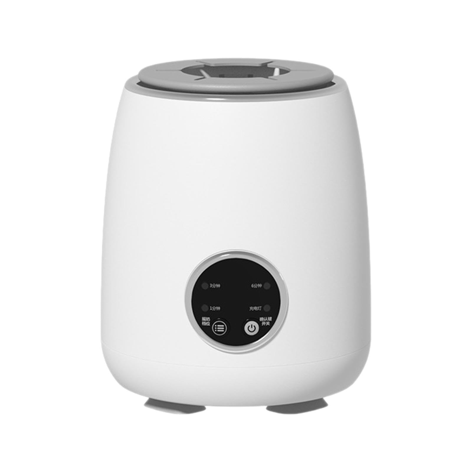 2-częściowy elektryczny shaker do butelek na mleko, 6-biegowy blender do mleka, do karmienia w podróż, noc, biały