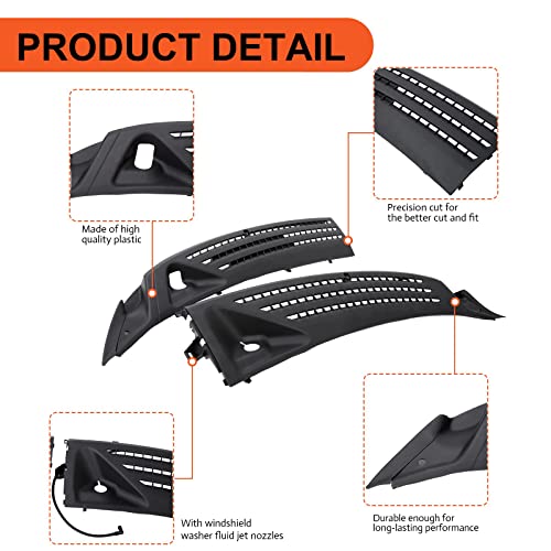 Image of ECOTRIC Windshield Wiper Cowl Panel Compatible with 2004-2008 Ford F150