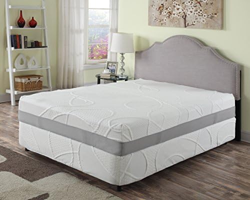 12-inch Green Tea and Bamboo Charcoal Infused Memory Foam Mattress with CertiPUR-US Certified Foam (California King)