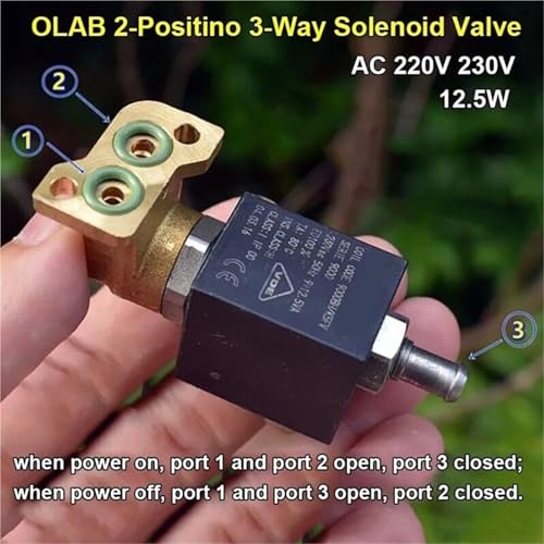 Électrovanne en laiton 3 voies NC 220V 230V type 9000BH - 4