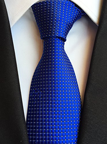 Image of Elfeves Men's Modern Striped Patterned Formal Ties College Daily Woven Neckties
