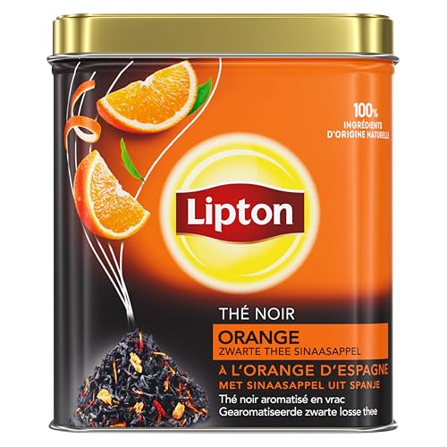 Lipton VRAC Thé Noir Orange, à l'orange d'Espagne 150g