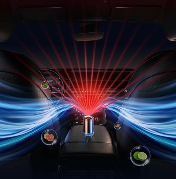 Difusor de Aromas Eléctrico USB KEYSME Mini para Auto miniatura 2