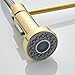 OREKPOT Kitchen Tap Spring Kitchen Mixer Taps 1 Hole Pull Out Spray, Kitchen Mixer Tap 360° Swivel Kitchen Tap Single Lever 2 Spray Modes Black，Gold