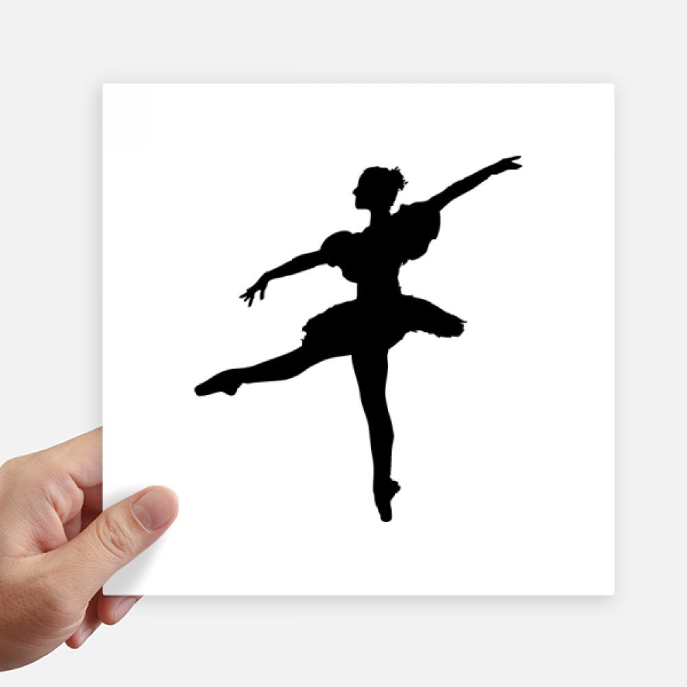 Autocollant danse ballet art sport 20cm pour décoration mur et pc portable multicolore 4pcs