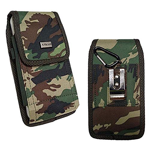 AIScell Belt Clip Holster ,Camoflauge Nylon Pouch Case Holster,for Galaxy S22 Ultra,S22+,S21 Ultra, S21+,A53,Note20 Ultra,A32,A42,A52,A12,A71,A13,S21 FE (Fit Ultra Slim case)