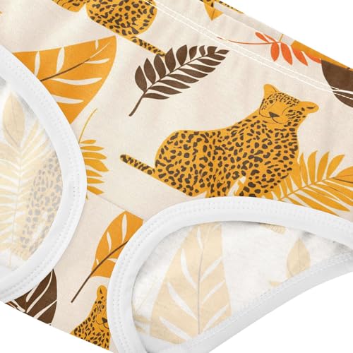 Leopard Plant Orange Toddler Girls's Underwear 2T 23031794