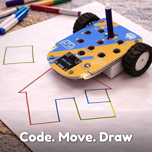Image of WitBlox Coding Car for Kids (5+ Years) | STEM Learning Toy | Draw & Move Robot | DIY Coding Kit with Map | Made in India|Free Classes