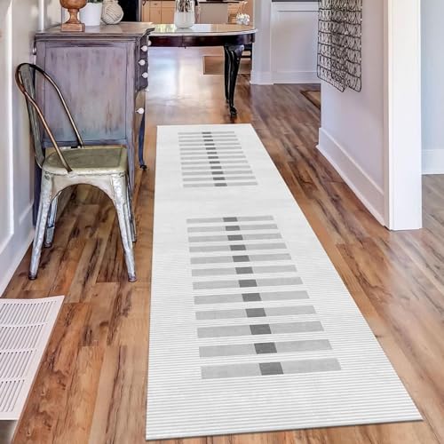 Tapis d'entrée d'intérieur lavable grand format 120x450 cm pour couloir et cuisine - 4