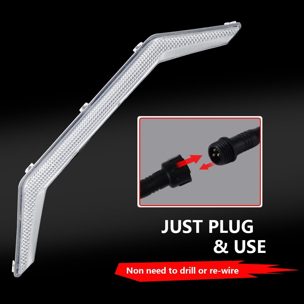 Polaris RZR Pro LED Signature Lights Fang Lights with Turn Signal Design