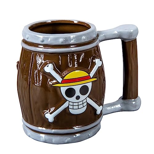 One Piece İskelet Fıçı 3D Tasarım Kupa Bardak