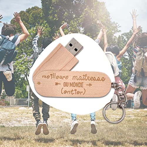 Ernestine - Clef USB 64GB - maîtresse Original - Cadeau de Fin année Scolaire et Occasion - Cadeau école Maternelle Primaire - idée Enfants Professeur - Cadeau instituteur institutrice utile école – vue 5