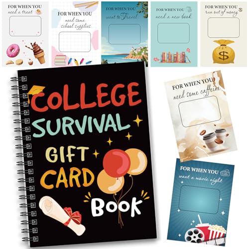 Zhanmai Open When Envelope for College Student Going Away to College Gift 2026 University Gift Card Book Care Package for High School Student Cash Card Holder for Daughter Son(Cute)