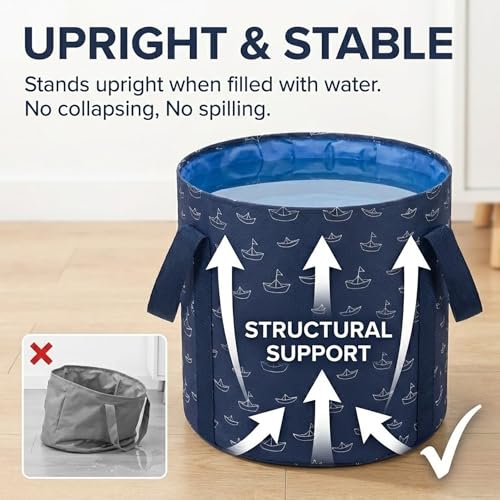 Bañera plegable extra grande para pies de 27L miniatura 6