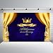 Mehofoto Blue Baby Shower Backdrop Yellow Curtain Photo Background for Little Prince Newborn Baby Children 7x5 Professional Customized Photography Backdrops Photoshoot Props