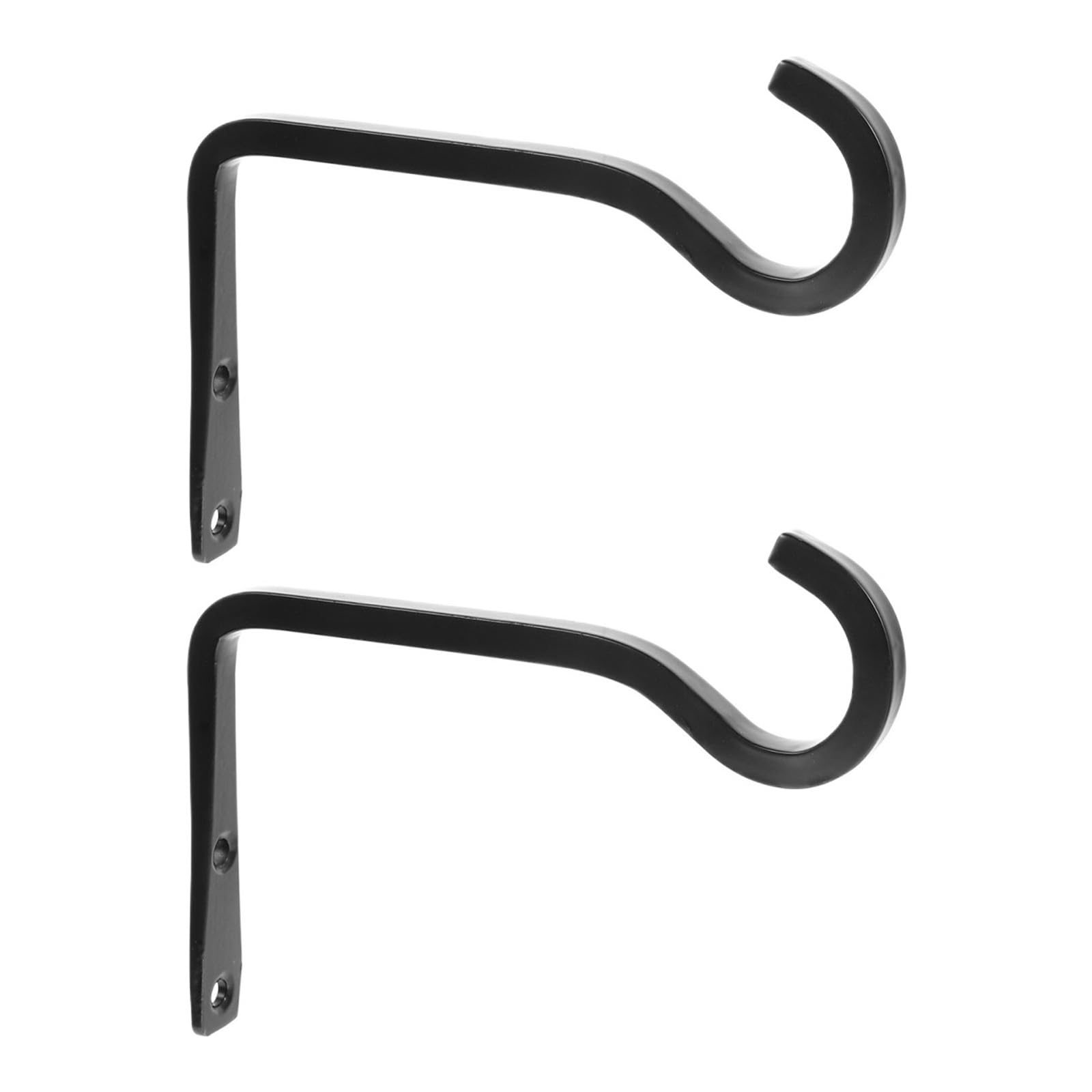 Huwoyg One Color 2Pcs Metal Hooks For Plant Pot Bracket Flower Basket Iron Garden Hanger Hook Outdoor For Plants
