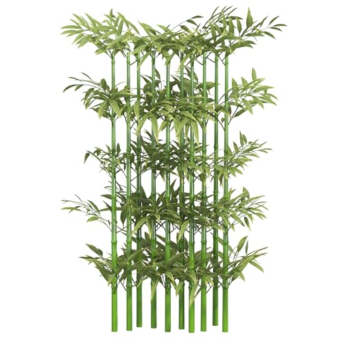 GOOFCXO 5ft Fake Bamboo Plant 16 Pack, Artificial Privacy Plants Indoor Outdoor Faux Bamboo Plant Privacy Trees with Silk Leaves for Garden Fence Courtyard Entrance (5ft / 150cm) by GOOFCXO - Image 9