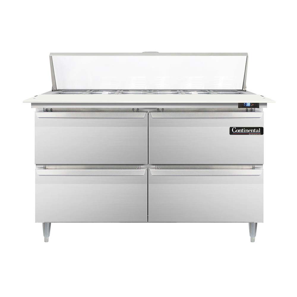 DL48-12C-D Designer Line Sandwich Unit by Continental Refrigerator – Model DL48-12C D