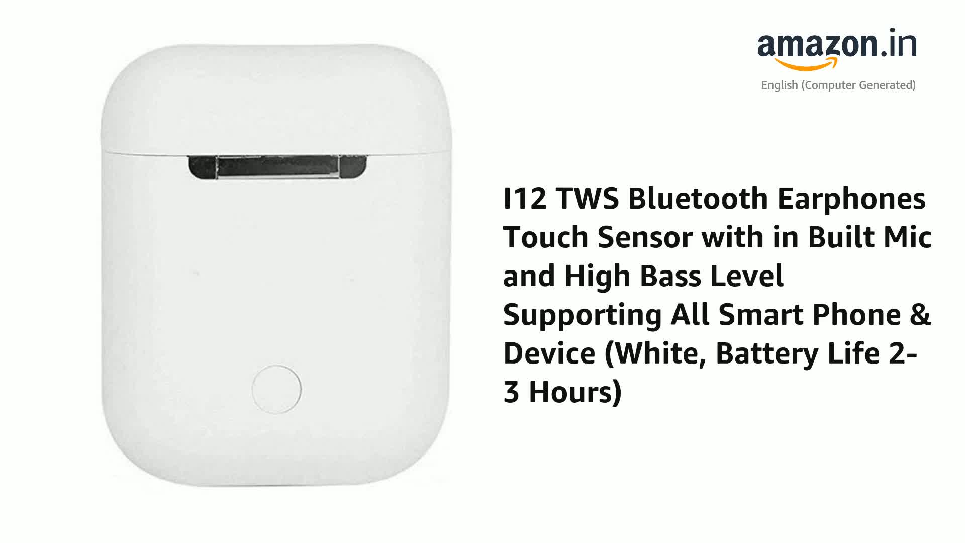 I12 Tws Bluetooth Truly Wireless In Ear 