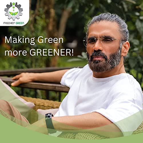 Mischief Green Manual Wheel Hoe (Cycle Kolpe) Push Type Weeder Tiller with 3 Attachments, Can be Used for Loosening The Soil, Digging The Trench & Weeding, Wheel Hoe for Agriculture