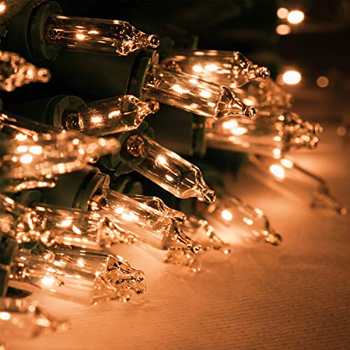 Mudder 60 Count Replacement Christmas Tree Light Bulbs 2.5V 0.425 Watt Replacement Light Bulb Mini Incandescent Wire String Lights Decoration For Prelit Xmas Tree thumb #4