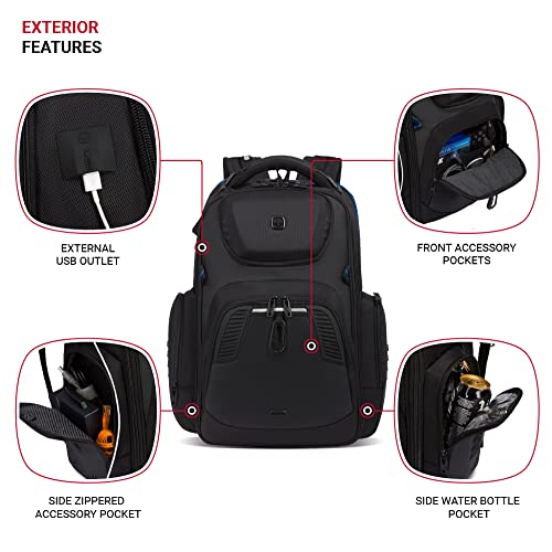 Mochila Gaming para Laptop SwissGear Azul/Negro miniatura 3