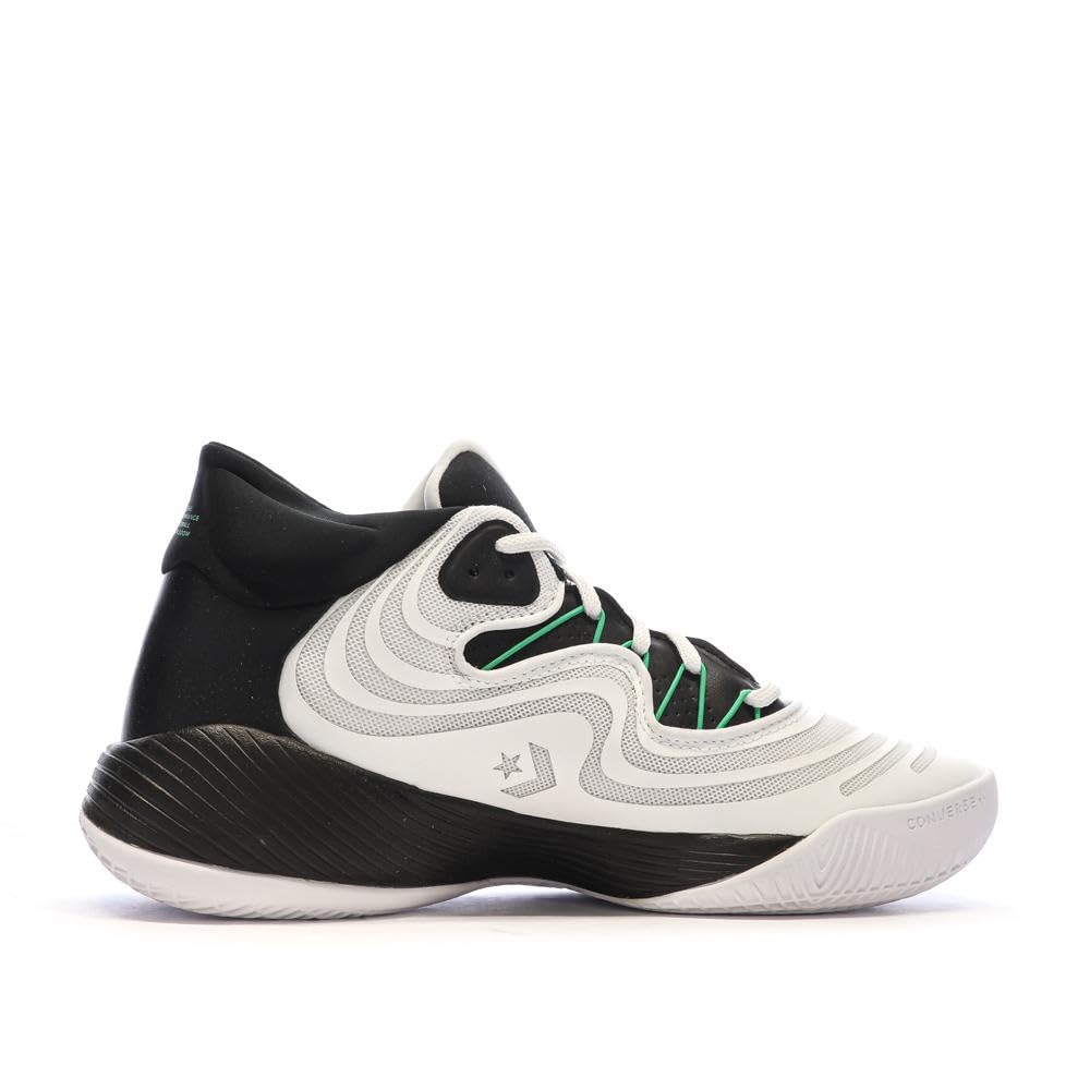 Converse Scarpe da Basket Bianco/Nero/Verde Uomo All Star Shift