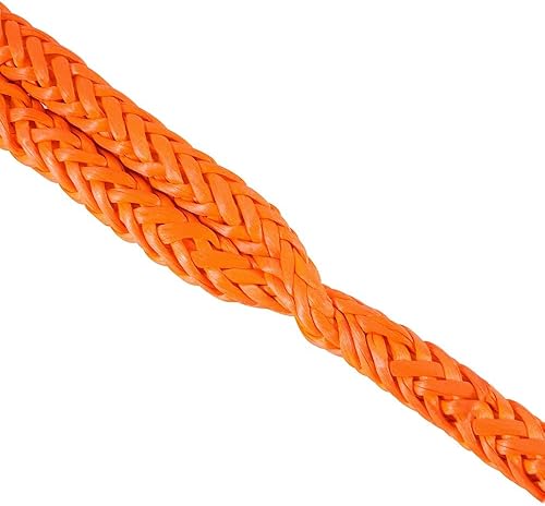 Miniatura 8 de KUBAKA - Grillete de material sintético suave de color naranja de 0.5 x 22 pulgadas para automóvil todoterreno o jeep, resistente, máxima